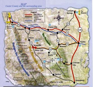 CusterCountyMapIncludesWetmoreCanonCity CusterCountyMapIncludesWetmoreCanonCity