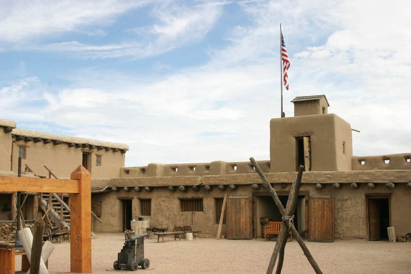 Plaza and flag