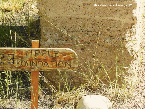 Signs mark some of the old foundations. interactive  and educational! 